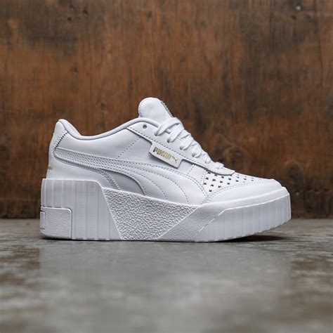 puma cali wedge sneakers white.